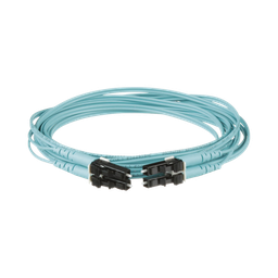 [FX2ERLNLNSNM003] Jumper de Fibra Optica Multimodo 50/125 OM3, LC-LC Duplex, OFNR (Riser), Color Aqua, 3 Metros (9.84 Pies) | FX2ERLNLNSNM003