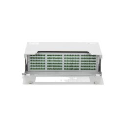 [ODU19T-B144-B] Distribuidor de Fibra Óptica para 144 Empalmes, con 144 Acopladores SC/APC y 144 Pigtails, 19, 5 UR | ODU19T-B144-B