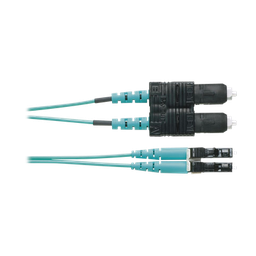 [FZ2ERLNSNSNM001] Jumper de Fibra Optica Multimodo 50/125 OM4, LC-SC Duplex, OFNR (Riser), Color Aqua, 1 Metro (3.28 Pies) | FZ2ERLNSNSNM001