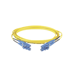 [F92ERLNLNSNM010] Jumper de Fibra Optica Monomodo 9/125 OS2, LC-LC Duplex, OFNR (Riser), Color Amarillo, 10 Metros (32.81 Pies) | F92ERLNLNSNM010