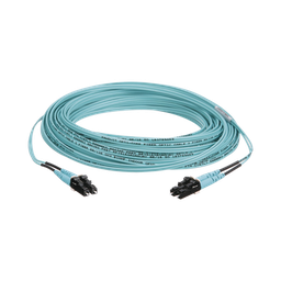 [FX2ERLNLNSNM015] Jumper de Fibra Optica Multimodo 50/125 OM3, LC-LC Duplex, OFNR (Riser), Color Aqua, 15 Metros (49.21 Pies) | FX2ERLNLNSNM015