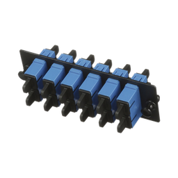[FAP6WBUDSCZ] Placa Acopladora de Fibra Optica FAP, Con 6 Conectores SC Duplex (12 Fibras), Para Fibra Monomodo OS1/OS2, Color Azul | FAP6WBUDSCZ