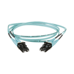 [FX2ERLNLNSNM0.5] Jumper de Fibra Optica Multimodo 50/125 OM3, LC-LC Duplex, OFNR (Riser), Color Aqua, 0.50 Metros (1.64 Pies) | FX2ERLNLNSNM0.5