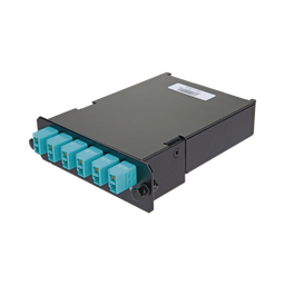 [FCSZO-12-10P] Placa Acopladora de Fibra Óptica FAP, Con 12 Pigtails y 6 Conectores LC Duplex (12 Fibras), Para Fibra Multimodo OM3/OM4, Color Aqua | FCSZO-12-10P