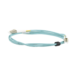 [FJ2-LCLC5L-02AQ] Jumper de Fibra Óptica Multimodo 50/125 XGLO OM3, LC-LC Duplex, OFNR, Color Aqua, 2 Metros (6.56 Pies) | FJ2-LCLC5L-02AQ