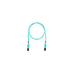 [FZ2ERLNLNSNF008] Jumper de Fibra Optica Multimodo 50/125 OM4, LC-LC Duplex, OFNR (Riser), Color Aqua, 2.44 Metros (8 Pies) | FZ2ERLNLNSNF008