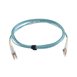 [FJ2-LCLC5L-03AQ] Jumper de Fibra Óptica Multimodo 50/125 XGLO OM3, LC-LC Duplex, OFNR, Color Aqua, 3 Metros (9.84 Pies) | FJ2-LCLC5L-03AQ