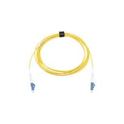 [FJ1-LCULCUL-03] Jumper de Fibra Óptica Monomodo (OS2), XGLO, Riser, LC/UPC-LC/UPC Simplex, ONFR, Color Amarillo, 3 Metros (9.84 Pies) | FJ1-LCULCUL-03