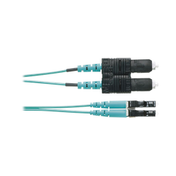 [FX2ERLNSNSNM001] Jumper de Fibra Optica Multimodo 50/125 OM3, LC-SC Duplex, OFNR (Riser), Color Aqua, 1 Metro (3.28 Pies) | FX2ERLNSNSNM001
