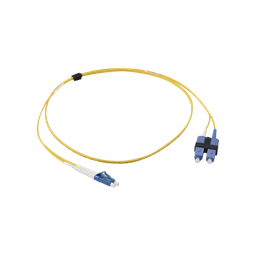 [FJ2-LCUSCUL-01] Jumper de Fibra Óptica Monomodo (OS2), XGLO, Riser, LC/UPC-SC/UPC Duplex, OFNR, Color Amarillo, 1 Metro (3.28 Pies) | FJ2-LCUSCUL-01