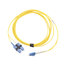 [FJ2-LCUSCUL-07] Jumper de Fibra Óptica Monomodo (OS2), XGLO, LC/UPC-SC/UPC Duplex, OFNR, Color Amarillo, 7 Metros (22.97 Pies) | FJ2-LCUSCUL-07
