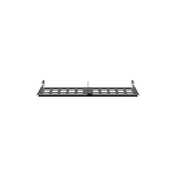 [FLEX-PLATE1U] Organizador de Holgura para Cable de Fibra Óptica, Uso con Paneles HD Flex de 1 UR, Color Negro | FLEX-PLATE1U