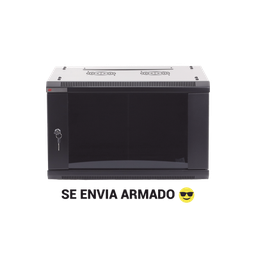 [PSTC-06-645-BDG] Gabinete PRECISION, Con Puerta de Cristal Templado, de 19in, 6UR, 450mm de Profundidad, Color Negro | PSTC-06-645-BDG