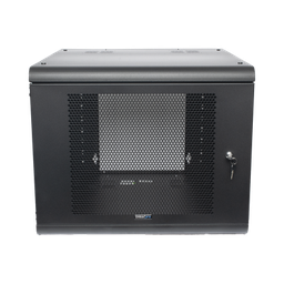 [SR-1909-GN2P] Gabinete de Pared con Puerta Perforada, 635mm de Profundidad, 9U Rack de 19 in, Acero Reforzado | SR-1909-GN2P