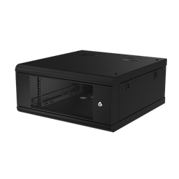 [SR-1904-GN2P] Gabinete de Pared con Puerta Perforada, 635mm de Profundidad, 4U Rack de 19 in, Acero Reforzado | SR-1904-GN2P