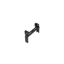 [PZLRB4U] Rack de Distribución Aéreo de 2 Postes PanZone®, Rieles Roscados #12-24, de 4 UR, Color Negro | PZLRB4U