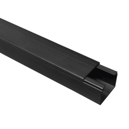 [TMK-1720-CC-N] Canaleta TMK 1720 Color Negro con Cinta Adehsiva, 5 Ft. De Largo (1.5 m), Para uso en Exterior con Bajo Voltaje (5201-21362) | TMK-1720-CC-N