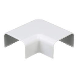 [RAF10WH-X] Conexión en ángulo recto "L", para uso con canaleta LD10, material ABS, Color Blanco | RAF10WH-X