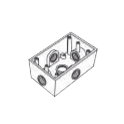 [RR-0286] Caja Condulet FS de 3/4" (19.05 mm ) con cinco bocas a prueba de intemperie. | RR-0286