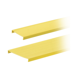 [C4YL6] Tapa para Canaleta Ranurada, de 4 in de Ancho, 1828.8 mm de Largo, Color Amarillo | C4YL6