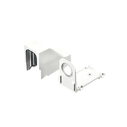 [DCEFXWH-X] Accesorio Para Techo Falso/Entrada, Con Conexión Tubería 1/2 a 1 In, Compatible con Canaletas LD3, LD5 y LD10, Color Blanco | DCEFXWH-X