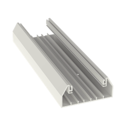 [T70BIW8] Base para canaleta T-70, de PVC rígido, con orificios perforados para montaje, 103.3 x 44.9 x 2400 mm, Color Blanco Mate | T70BIW8