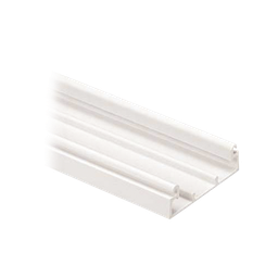 [T45BIW8-A] Base para canaleta T-45, de PVC rígido, con cinta adhesiva y orificios pre-perforados para montaje, 60.3 x 18.5 x 2400 mm, Color Blanco Mate | T45BIW8-A