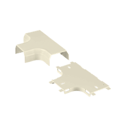 [T45TWH] Accesorio en "T", para uso con canaleta T45, Material PVC Rígido, Color Blanco | T45TWH