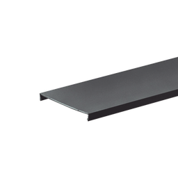 [C1BL6] Tapa para Canaleta Ranurada, de 32 mm de Ancho, 1828.8 mm de Largo, Color Negro | C1BL6