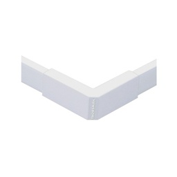 [TMK-1020-EE] Esquinero exterior blanco de PVC auto extinguible, para canaletas TMK1020, TMK1020SD, TMK1020CD (5110-02001) | TMK-1020-EE