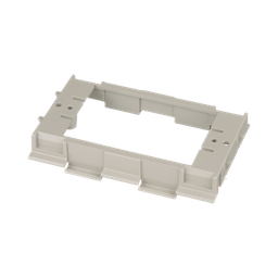 [T70DB-X] Soporte para Montaje de Faceplates en Canaleta T70, de PVC Rígido, Color Gris Internacional | T70DB-X