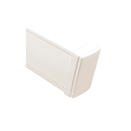 [TEK-100-F] Tapa final en color blanco de PVC auto extinguible,  para canaleta TEK100 (5591-02001) | TEK-100-F