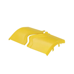 [FROV45SC12LYL] Tapa de Bajada Vertical Exterior de 45º, Para uso con Canaletas 12X4 FiberRunner™, Color Amarillo | FROV45SC12LYL
