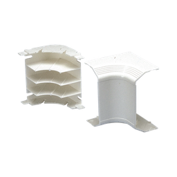 [T70ICIW] Esquinero interior, para uso con canaleta T70, Material PVC Rígido, Color Blanco Mate | T70ICIW