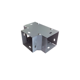 [CH-DCT100L] Derivación "T" horizontal 100 x 100 mm (3.94 x 3.94 pulg.), fabricado en lámina de acero al carbón | CH-DCT100L