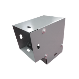 [CH-DCH9065L] Derivación codo horizontal de 90 grados 65 x 65 mm, fabricado en lámina de acero al carbón | CH-DCH9065L