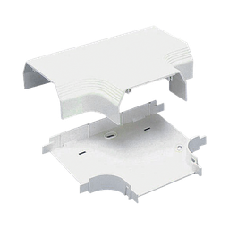 [T70TIW] Accesorio en "T", para uso con canaleta T70, Material PVC Rígido, Color Blanco Mate | T70TIW