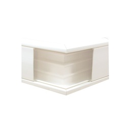 [TEK-100-EE] Esquinero exterior color blanco de PVC auto extinguible, para canaleta TEK100 (5576-10100) | TEK-100-EE