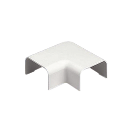 [RAF3IW-E] Conexión en ángulo recto "L", para uso con canaleta LD3, material ABS, Color Blanco Mate | RAF3IW-E