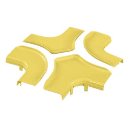 [FRFWCSC6LYL] Tapa Para Accesorio de 4 Vías Horizontal FRFWC6X4LYL, Para Canaletas FiberRunner™ 6X4, Color Amarillo | FRFWCSC6LYL