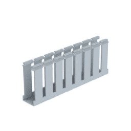 [G1X1LG6] Canaleta Ranurada de PVC sin Tapa, Tipo G, 1.25 in de Ancho, 3.12 in de Alto y 1800 mm de Largo, Color Gris | G1X1LG6