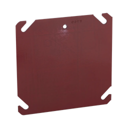 [HUB-911-8] Tapa Cuadrada Para Caja Galvanizada de 4" / Color Rojo. | HUB-911-8