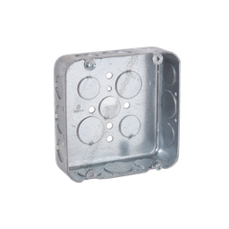 [HUB-247] Caja Cuadrada  4 11/16"/ Profundidad  1 1/2"/ 11 Entradas 1/2", 6 Entradas 3/4"/ Troquelada. | HUB-247