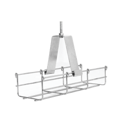 [MG-51-140EZ] Suspensión conjunto 100 mm, para montar la charola desde el techo, con acabado Electro Zinc para varilla de 1/4, 5/16 y 3/8 | MG-51-140EZ