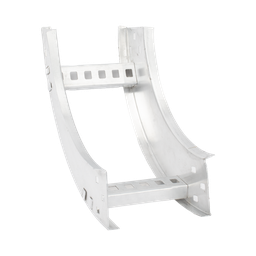 [CHVI908R8X6AK] Curva Vertical Interior de Aluminio de 90° Perfil Z / Peralte 3 1/4" / Ancho 6" / Radio 8" / Incluye Tornillería | CHVI908R8X6AK