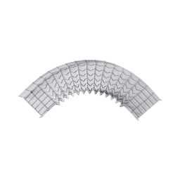 [CH-C90-54/200EZ] Curva Pre-Fabricada Horizontal de 90° con medidas de 54 mm de Peralte y 200 mm Ancho (54/200 mm) | CH-C90-54/200EZ