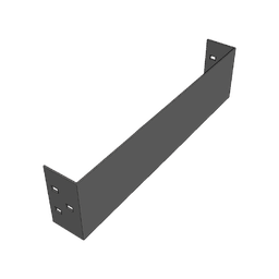 [CH-PCE812ALK] Placa de Cierre para Escalera de Aluminio / Peralte 3 1/4" / Ancho 12" / Incluye Tornillería (CHPCE314X12AK) | CH-PCE812ALK