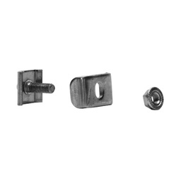 [MG-51-KIT2EZ] Kit 2 para unir tramos de charola, clema mediana, mas tornillo encastardo, con acabado Electro Zinc | MG-51-KIT2EZ