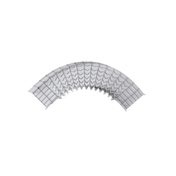 [CH-C90-54/300EZ] Curva Pre-Fabricada Horizontal de 90° con medidas de 54 mm de Peralte y 300 mm Ancho (54/300 mm) | CH-C90-54/300EZ