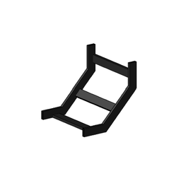 [CH-CVIT-1X4EP] Curva vertical interior epoxica para charola tubular de 4" de ancho, incluye cople y tornillería | CH-CVIT-1X4EP